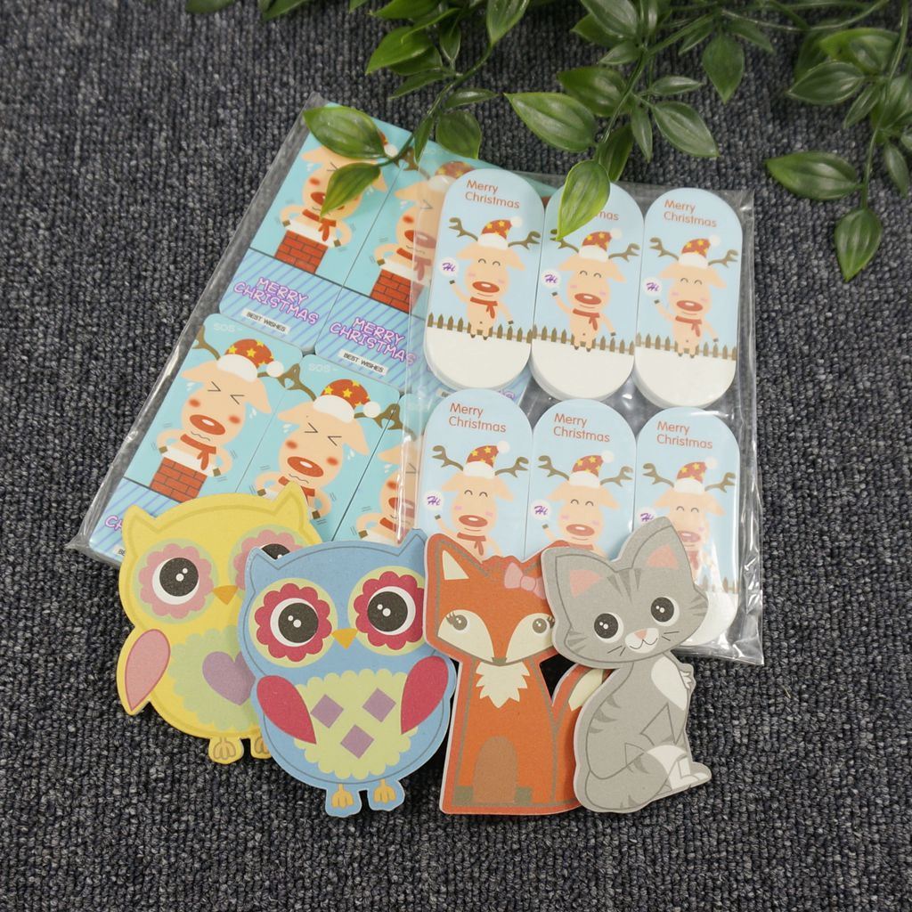 All Kinds of Cartoon Shape Nail Buffer Sponge