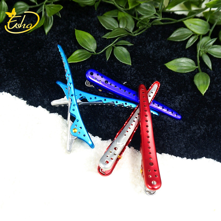 Colored Glossy Alligator Clip Hair Styling Tool Duckbill Clip Non-Slip Hairpin