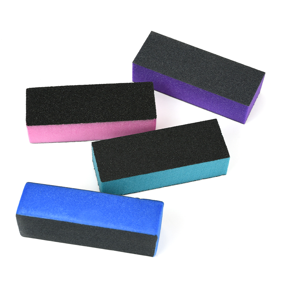 Mixed Color Custom Disposable Nail Buffers File Manicure Set Sponge