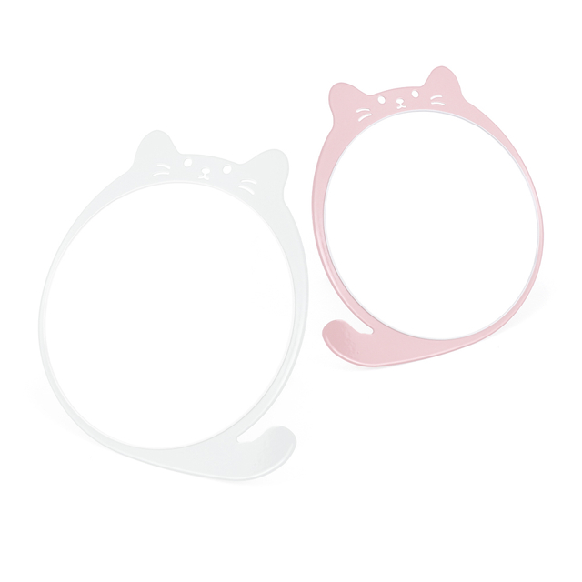 Cute Cat Adjustable Metal Folding Table Mirror