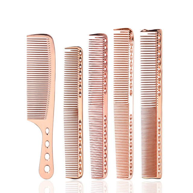 Straight Rose Gold Hair Comb