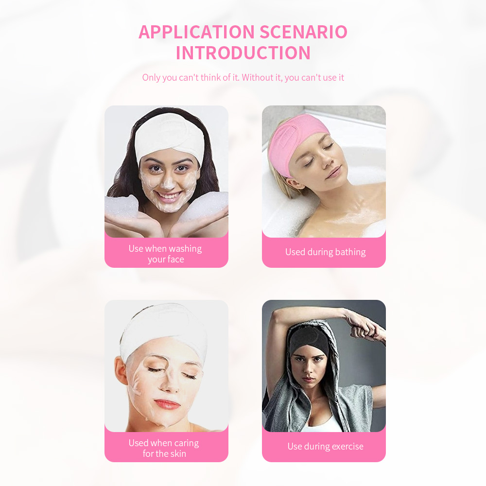 Customise Elastic Makeup Designer Velcro Headbands