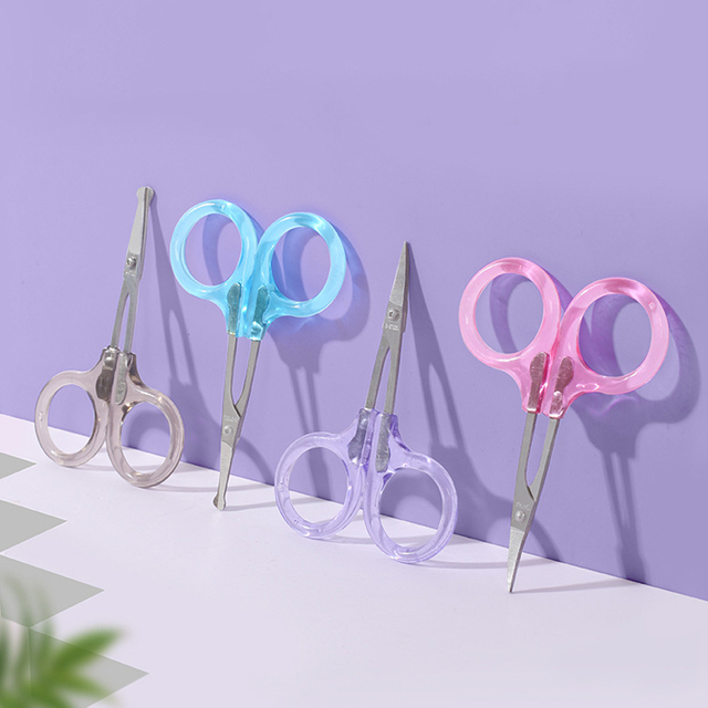 Colorful Plastic Handle Lash Scissors