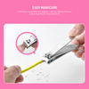 Stainless Steel Hollowed Out Handle Nail Clipper