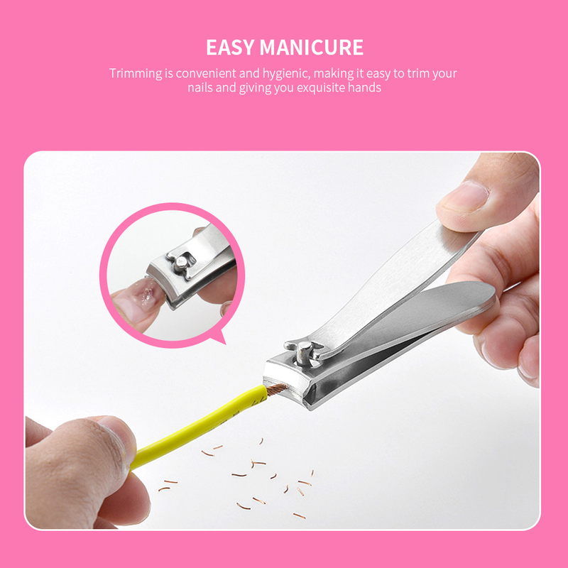Stainless Steel Hollowed Out Handle Nail Clipper