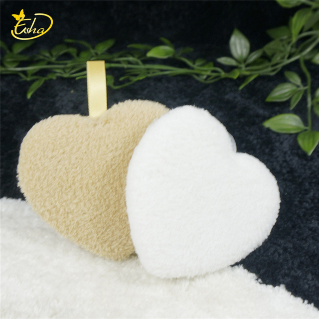 Peach Heart Shape Makeup Cleansing Pad