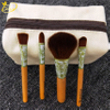 4 PCS Wooden Handle Makeup Brush Set