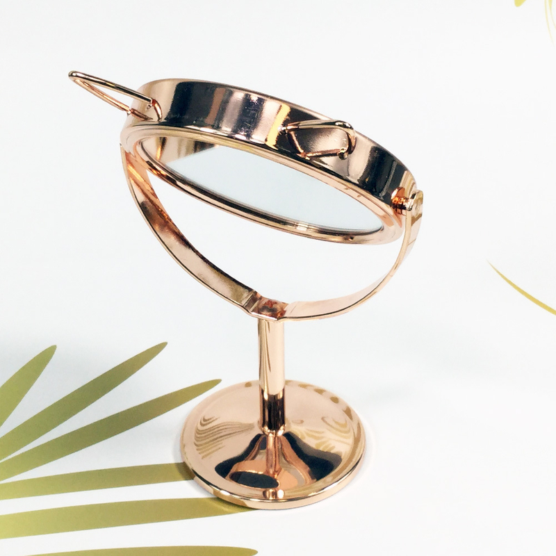 Mini Standing Metal Tabletop Mirror