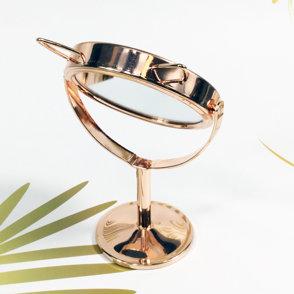 Mini Standing Metal Tabletop Mirror