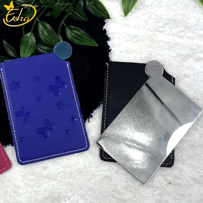 Rectangle Compact Mirror With PU Pouch