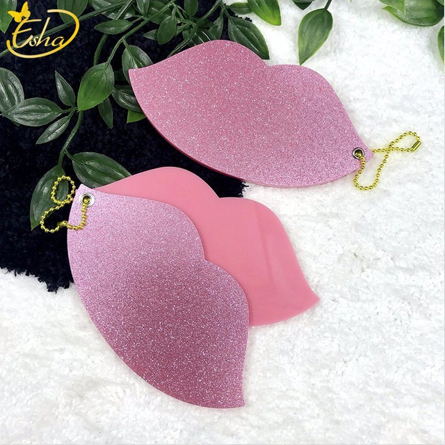 Single Cosmetic Mirror with Key-chain Ring