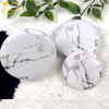 Marble Pattern Metal Mini Cosmetic Pocket Mirror