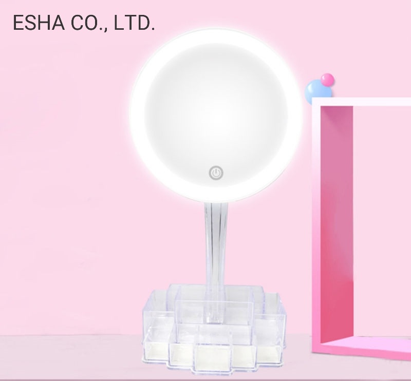 Acrylic High-End Creative Desktop Touch Cosmetic Mirror