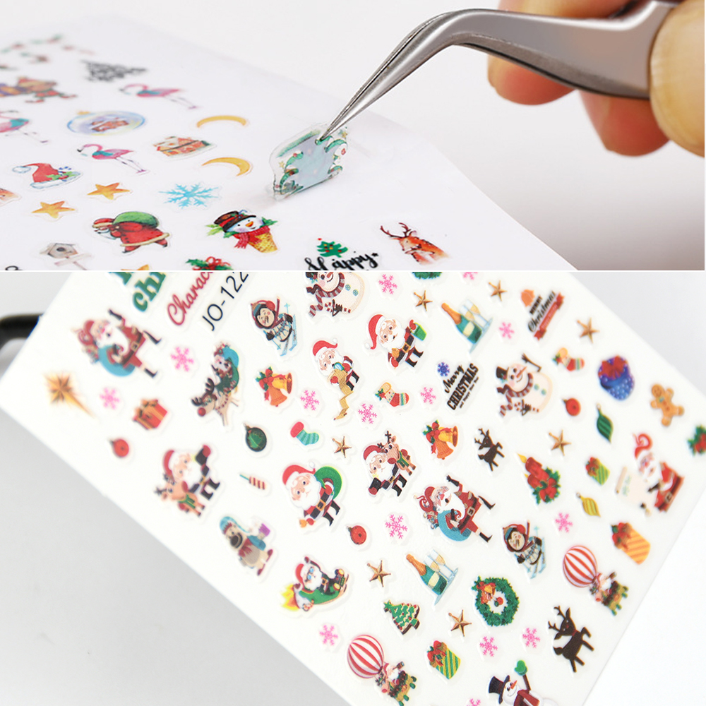 Christmas Halloween Cartoon Nail Art Sticker Decals