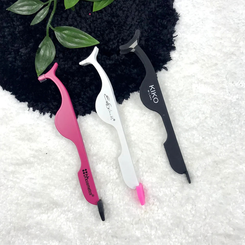 Stainless steel eye lash tweezers lash applicator
