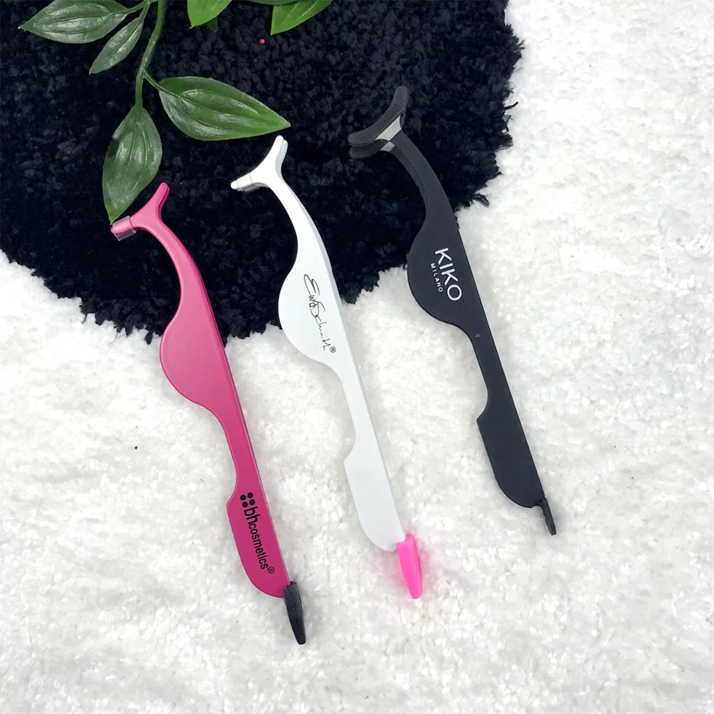 Stainless steel eye lash tweezers lash applicator