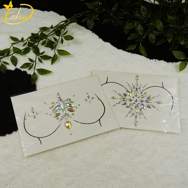 Party Body Make up Rhinestone Gem Face Body Stickers
