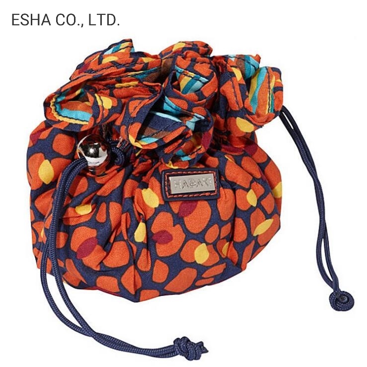 Quality Canvas Color Flower Printing Bundle Cosmetic Bag