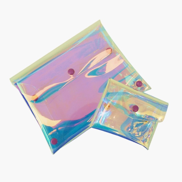 Holographic TPU Transparent Cosmetic Bag