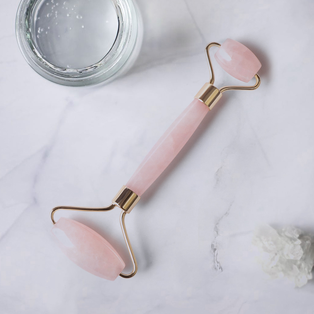 Body Scraping Massage Rose Quartz Antiaging Jade Roller
