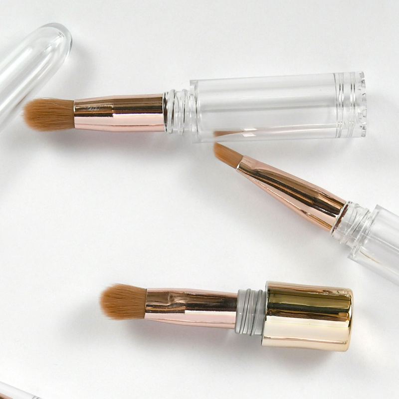 Retractable 4 in 1 Mini Makeup Brush Set