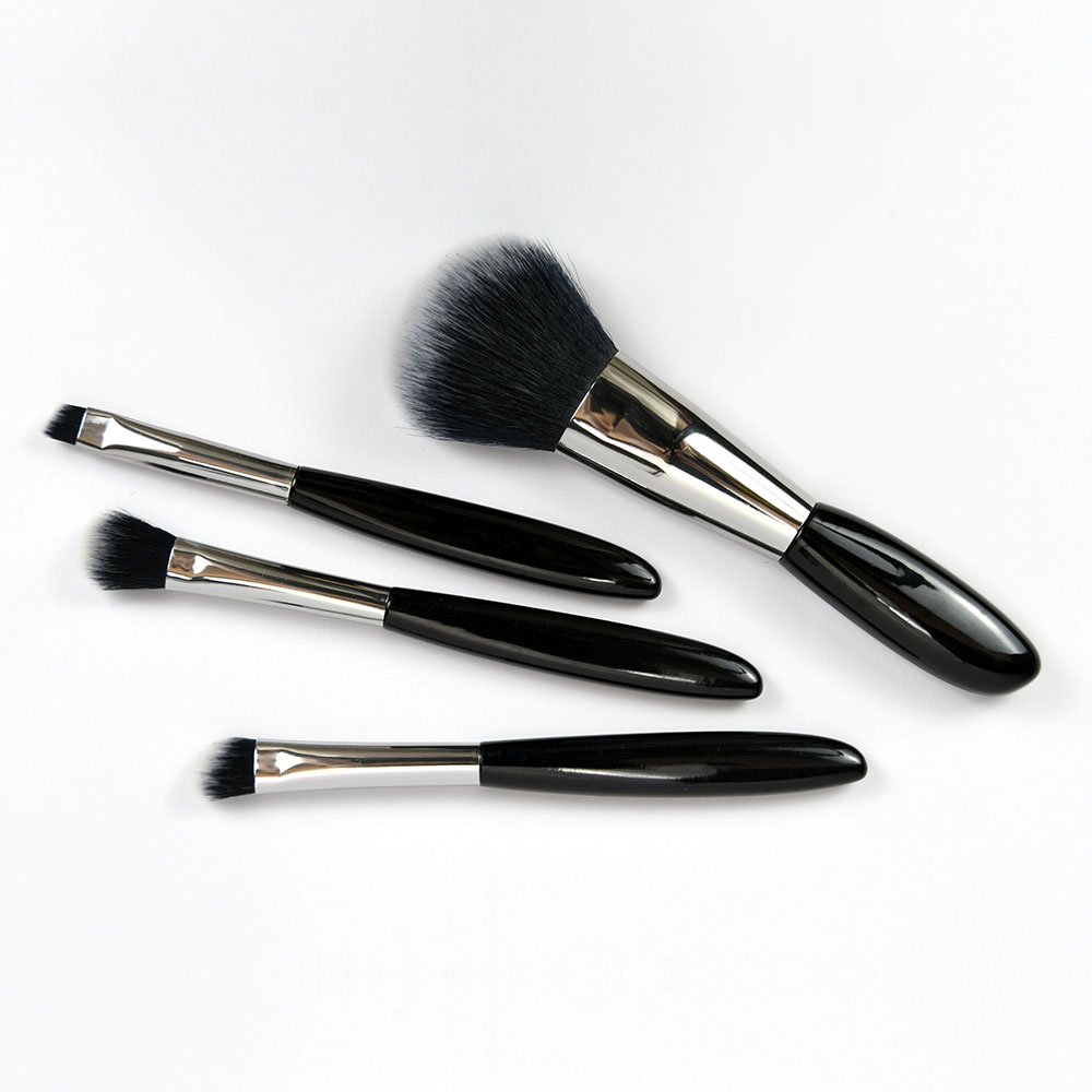 Portable Short Handle Eyeshadow Eyebrow Brush Set