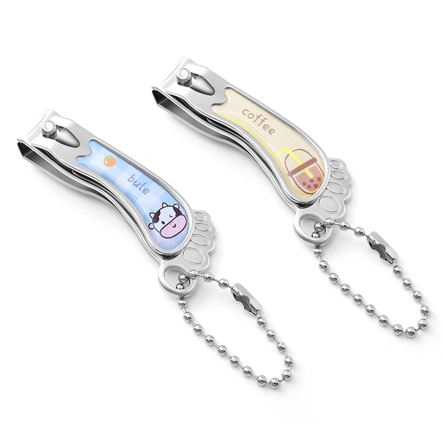 Cute Foot Shape Nail Clipper with Keychain