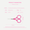 Red Cosmetic Scissors