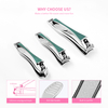 3pcs Slant Edge Finger Toe Nail Clipper