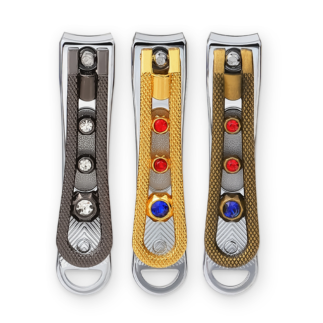 Luxury Diamound Cuticle Nail Clipper with Filer