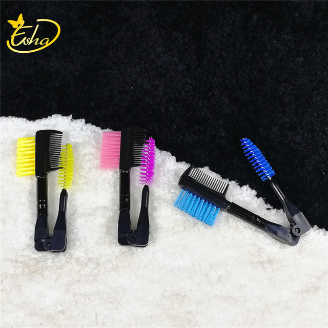Portable Folding Single/Double End Eyebrow Brush