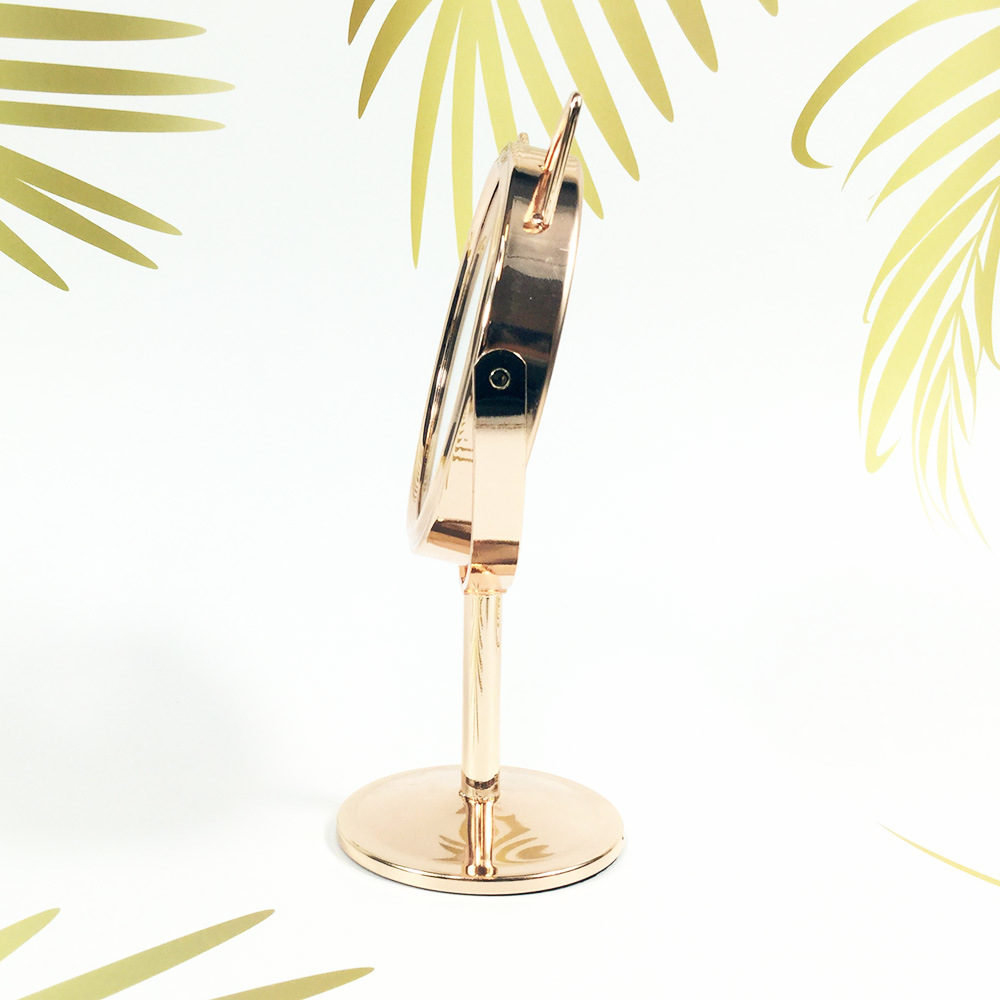Mini Standing Metal Tabletop Mirror