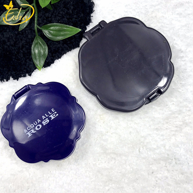 Flower Rose Plastic Cosmetic Make up Pocket Mirror
