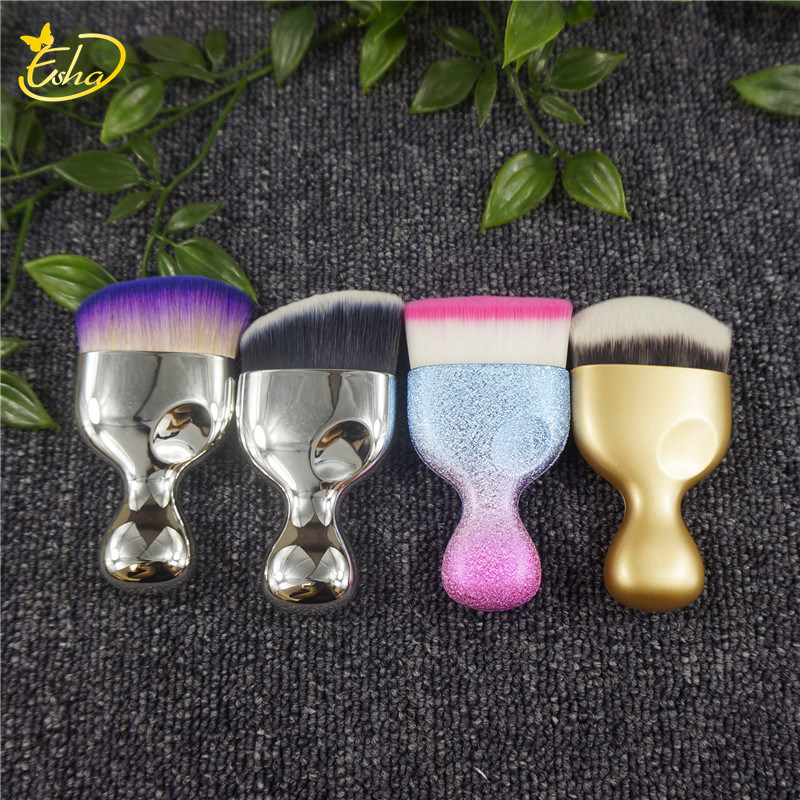 S Shape Foundation Brush Face Use Blush Brush High Quality Makeup Foundation Brush