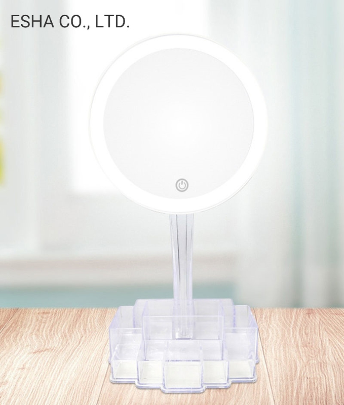 Acrylic Touch LED Desktop Mirror