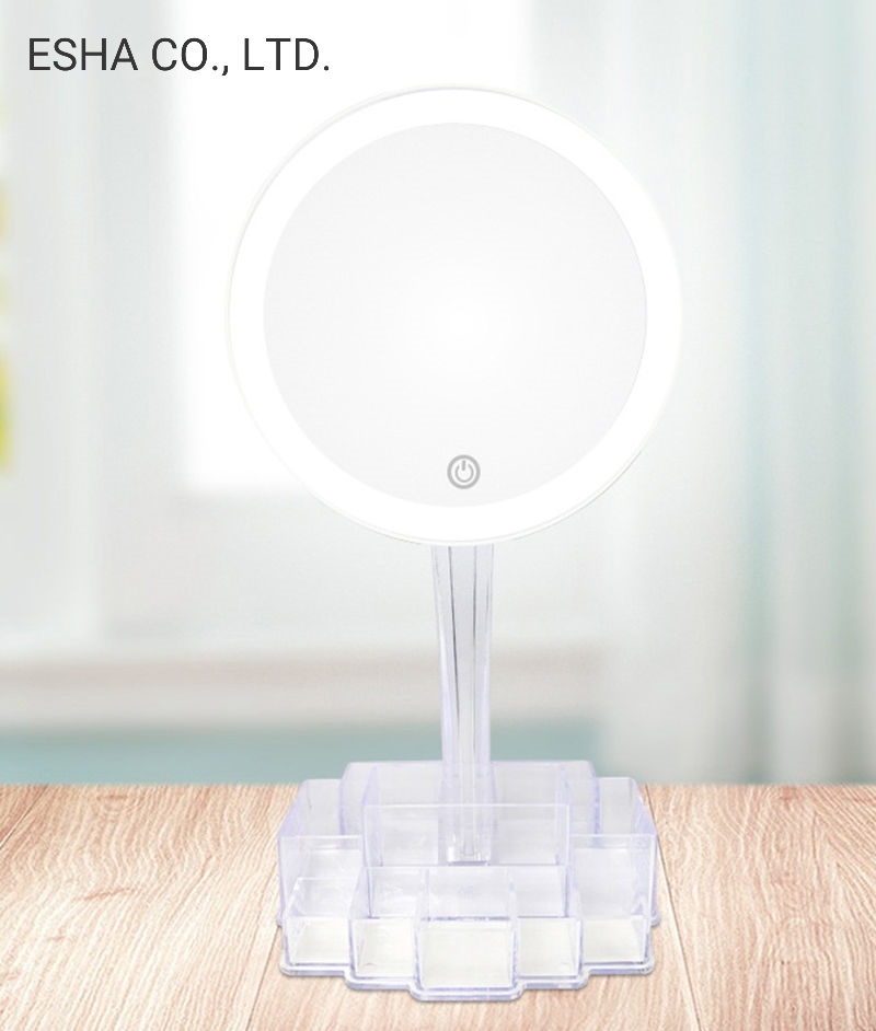 Acrylic Touch LED Desktop Mirror