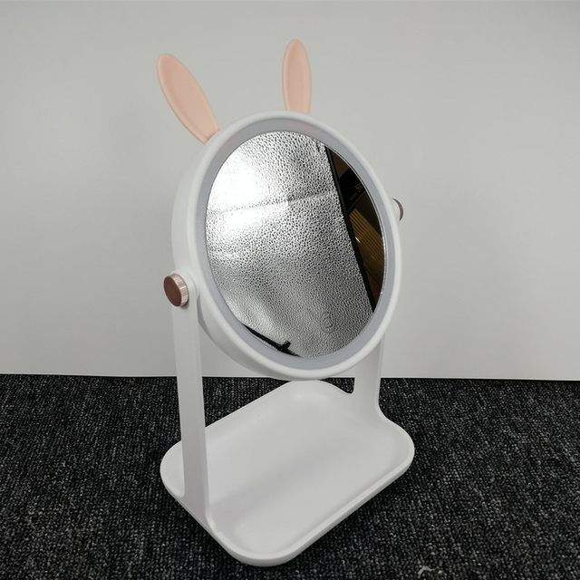 Rabbit Shape Custom LED Cosmetics Mirror