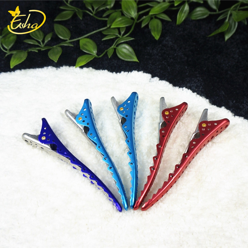 Colored Glossy Alligator Clip Hair Styling Tool Duckbill Clip Non-Slip Hairpin
