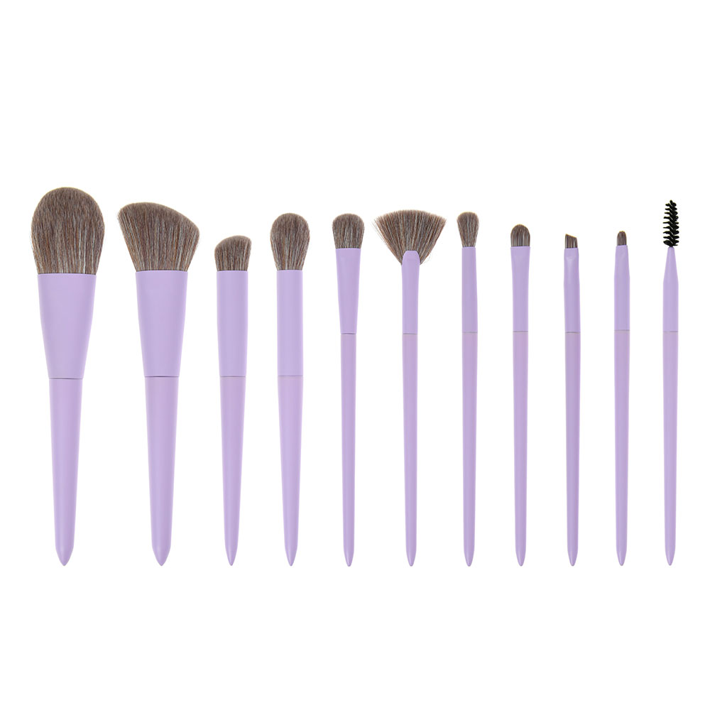 11Pcs Synthetic Hair Makeup Brush Set