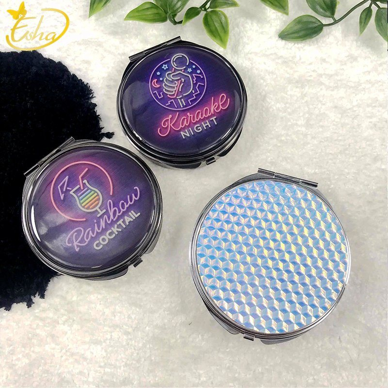Metal Small Pill Box With Mirror