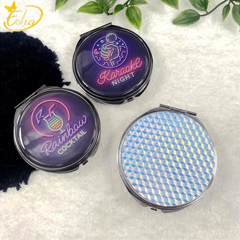 Metal Small Pill Box With Mirror