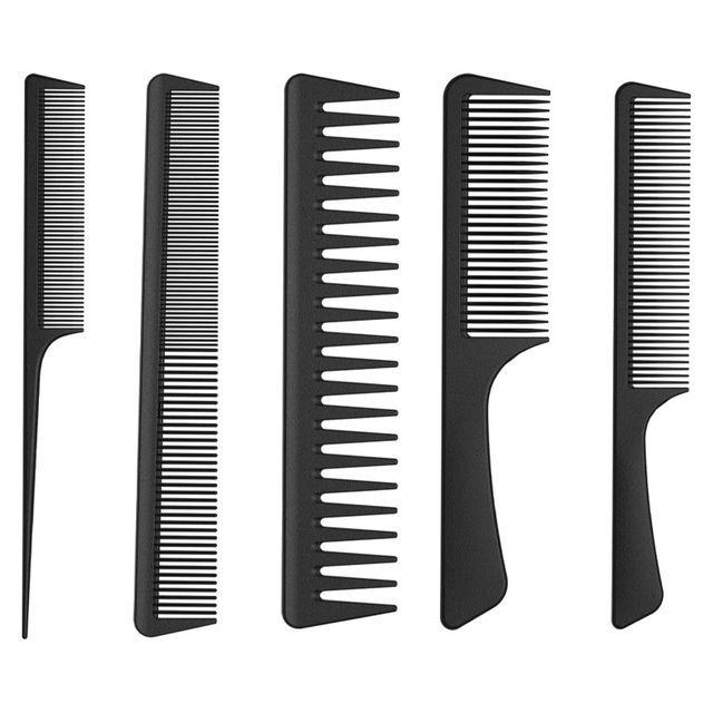 Plastic Men's Black Hair Comb
