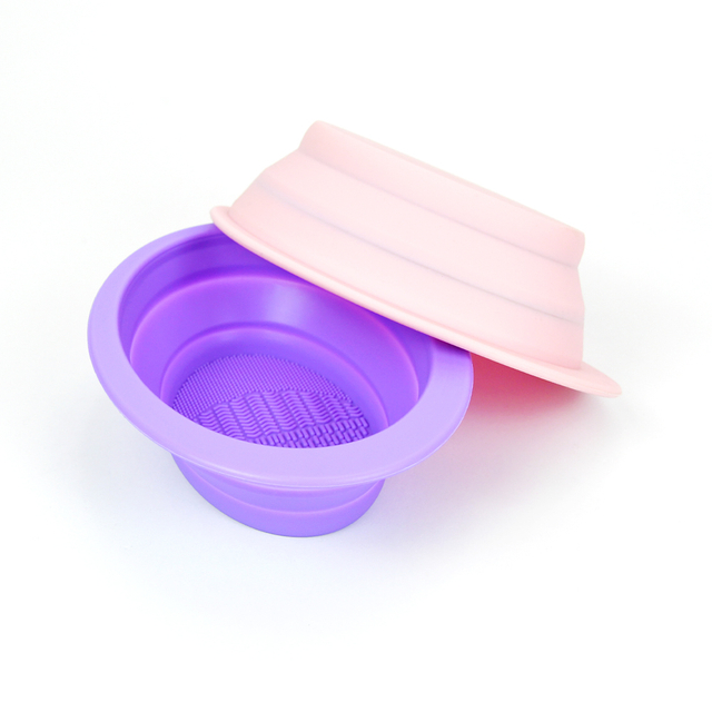 Silicone Foldable Makeup Brush Cleaning Bowl