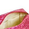 New Square Zipper Glitter Clutch