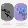 Colorful Plastic Handle Lash Scissors