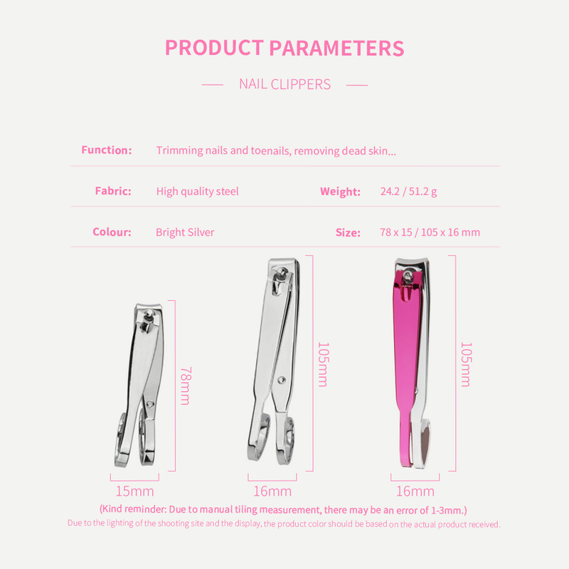 Professional Nail Trimmer with Grip Handle