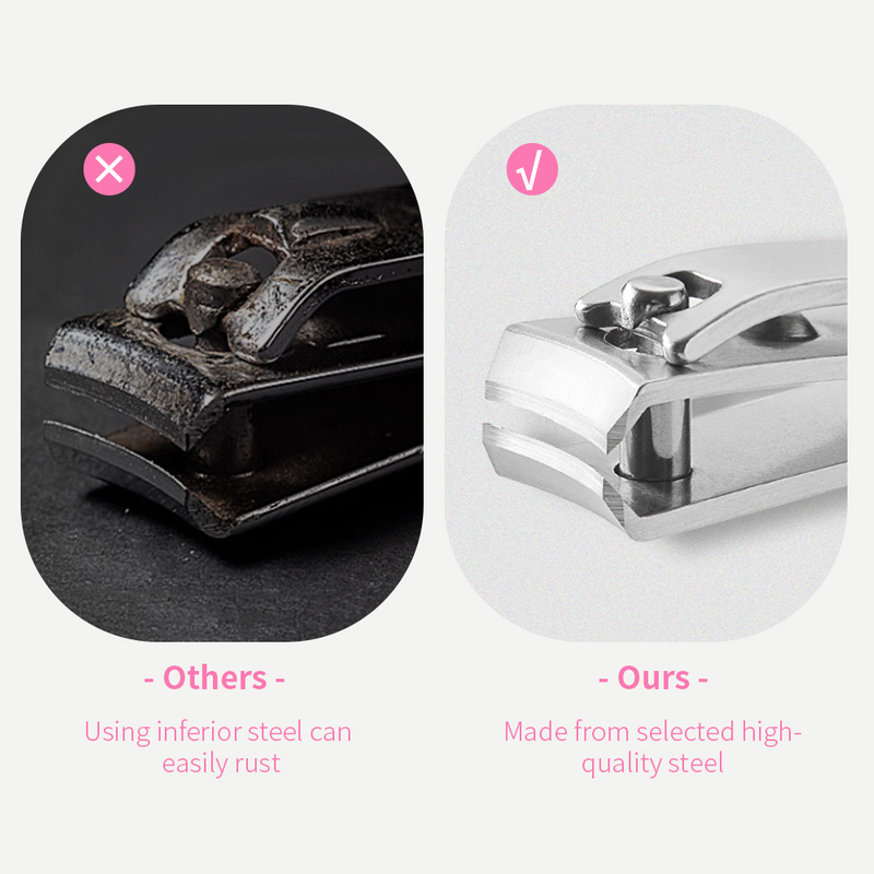 Stainless Steel Hollowed Out Handle Nail Clipper