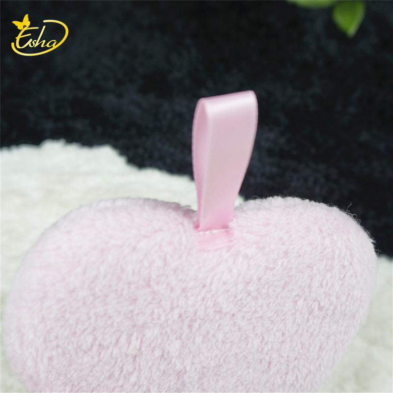 Peach Heart Shape Makeup Cleansing Pad