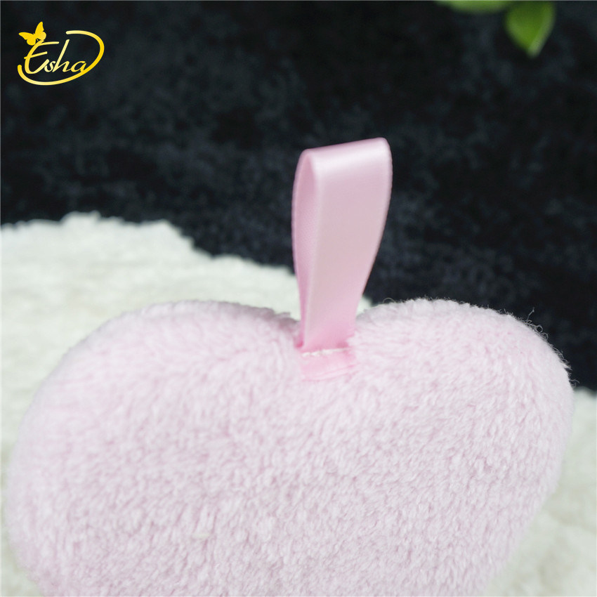 Peach Heart Shape Makeup Cleansing Pad