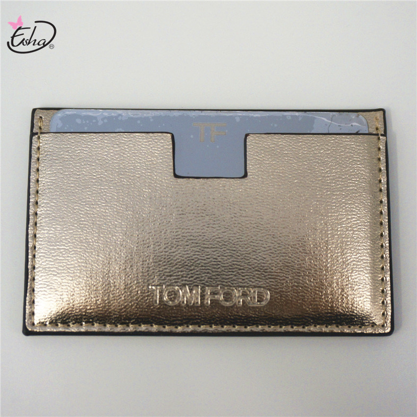 Custom PU Case Stainless Steel Pocket Mirror